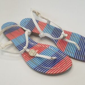 EUC Tommy Hilfiger Striped Sandals 8/8.5